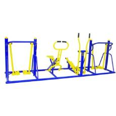 MAQUINA DE EJERCICIO PARA PLAZAS - COMBINED TRAINER 388X110X150 CM