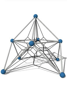 JUEGOS INFANTILES URBANOS - PIRAMIDE DE CUERDAS 3,1 X 3,2 X 3,2 M UNIDAD